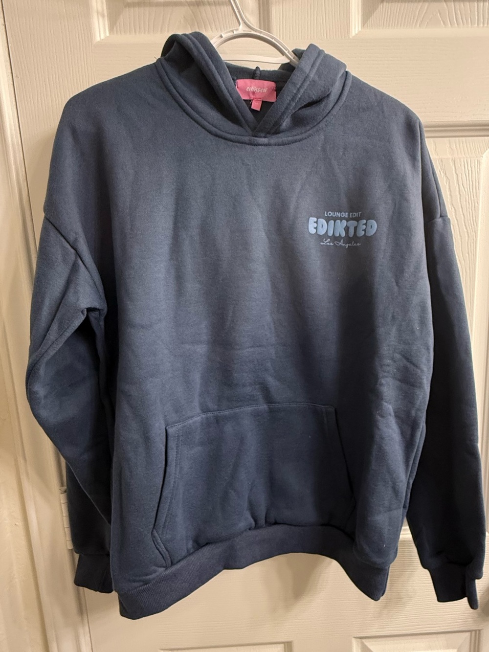 Edikted unisex Dark Blue Hoodie with Logo